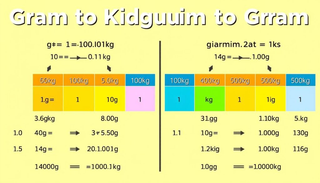 Podsumowanie przeliczników gramów na kilogramy i kilogramów na gramy